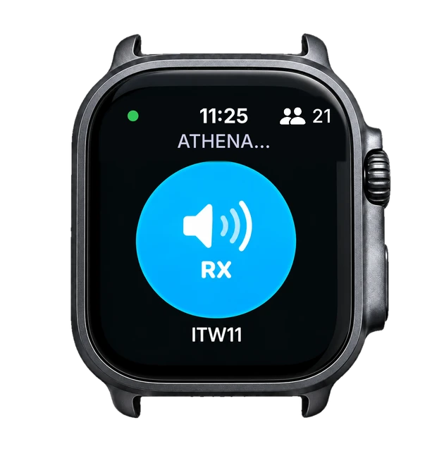 ATHENA Connect on Apple Watch: receiving